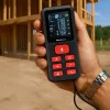 Точный цифровой лазерный дальномер с электронным уровнем, ЖК-дисплей с подсветкой, 120м