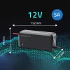 Universaalne 12V 5A Pb/AGM/GEL akude laadija 4-80Ah 6-etappi
