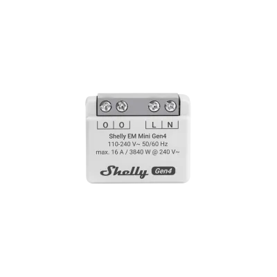 Shelly Matter/Zigbee/BT 1-kanaliga Energiamõõtja, 16A