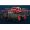 Puldiauto 1:18 Monster Land Rover punane