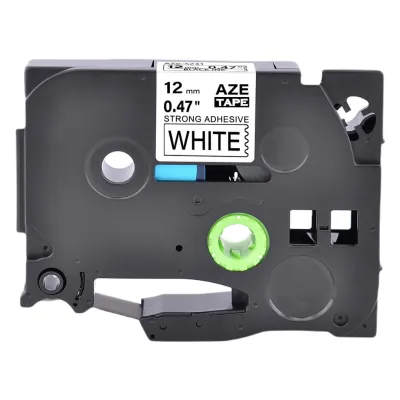 Совместимая лента Brother TZe-S231 Strong 12мм Черный на Белом