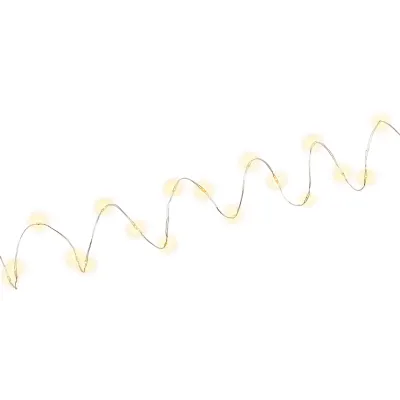 Jõuluvalgustus 20-LED hõbedane traat 1.05m 2*AA ei kuulu kom