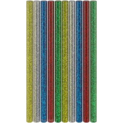 Liimipulgad värvilised sädelevad 10tk 5-värvi 11x200mm