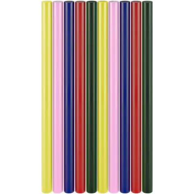 Клеевые стержни цветные 10 шт. 5 цветов 11x200 мм