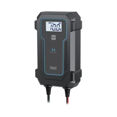 Universaalne 6V/12V 4A/8A Li/Pb/AGM akude tark laadija LCD