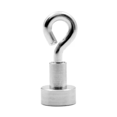 Neodymium pot magnet Ø 10 mm with eyelet, M3 thread