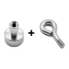 Neodymium pot magnet Ø 10 mm with eyelet, M3 thread
