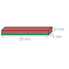 Magnet 20*4*2mm NdFeB N45 1.2kg