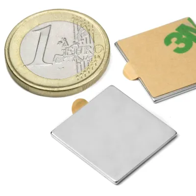 Magnet 20*20*1mm liimteibiga N35 1.1kg