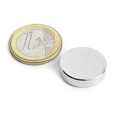 Magnet d=20mm h=3mm NdFeB N45 7.5kg