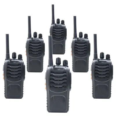 Kit of 6 portable radio stations PNI PMR R40 PRO batteries, chargers and headphones included