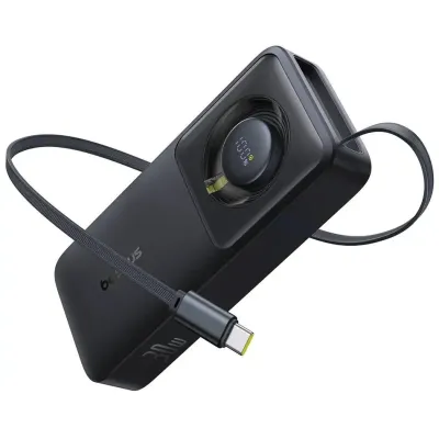 Power bank 10000mAh 30W USB-C OS Free2Pull black