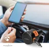 Car USB charger 30W+30W A/C retractable USB-C cable black