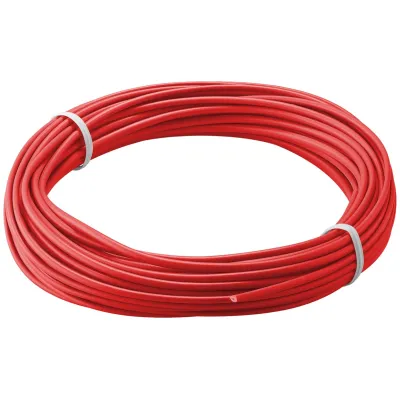 Kiuline vask montaazijuhe PVC 26AWG 0.14mm2 10 meetrit Punane
