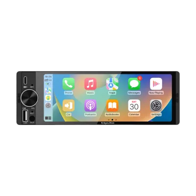 Autoraadio K&M 1DIN 6.36" CarPlay/AndroidAuto PD PPS