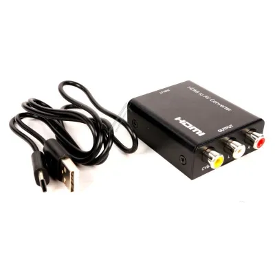 HDMI - > AV 3xRCA muundur video konverter 1080p
