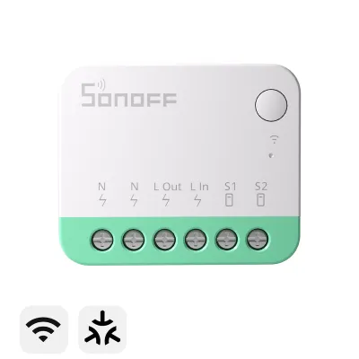 Sonoff MINIR4M Matter nutikas WiFi mini lüliti (HomeKit, SmartThings, Home Assistant)