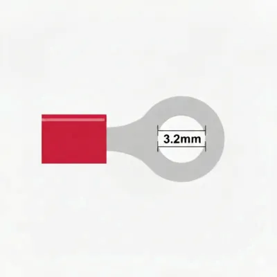 3.2mm ring terminal Red