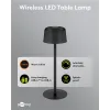 Wireless LED Table Lamp, Size S, 25 cm, black