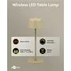 Беспроводная светодиодная настольная лампа, размер S, 25 см, бежевая