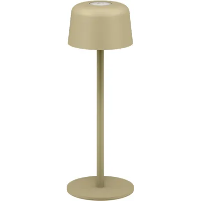 Беспроводная светодиодная настольная лампа, размер S, 25 см, бежевая