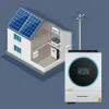 Qoltec Hybrid päikesepaneelide Inverter Off-Grid 6kVA 6kW 120A MPPT LCD