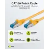 Patch kaabel CAT6A S/FTP 500MHz varjestatud 25cm kollane