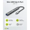 USB 3.2 USB-C USB-A 3.2 2.0 5 port hub, hall