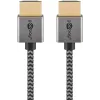 HDMI Slim textile cable - Goobay Plus, 4K 60Hz, 1.0 m