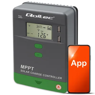 Päikesepaneeli kontroller MPPT LCD BT 40A 12V/24V 2xUSB