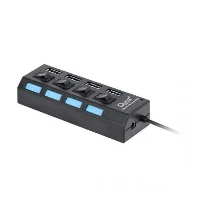 USB 3.0 hub 4 porti välise toite võimalusega, lülititega