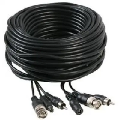 Kaamera juhe 30m audio+video+toide, RCA, BNC, 2.1/5.5mm