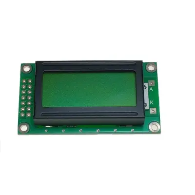 LCD Displei 2*8 roheline taustvalgus 58*32mm