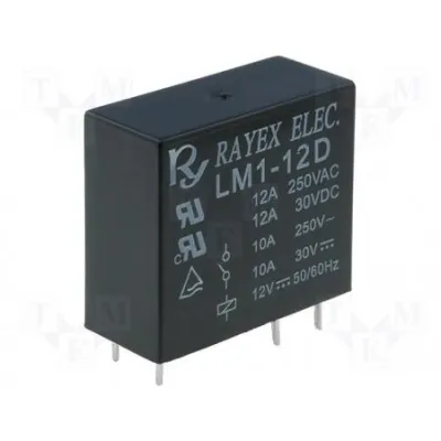 Relee 12VDC SPDT 12A/250V 45mA