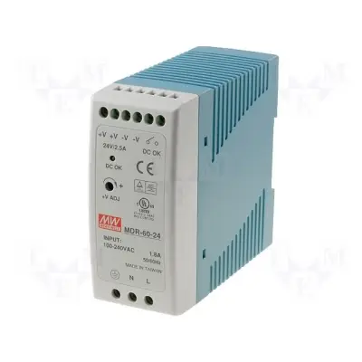 Power supply Din rail 24VDC 2.5A 60W 40*90*100mm