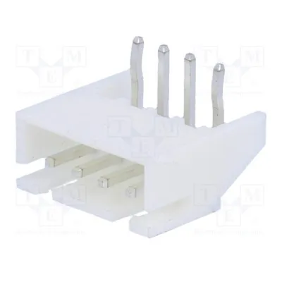 4-pin mini 2.5mm nurgaga pistik plaadile, valge