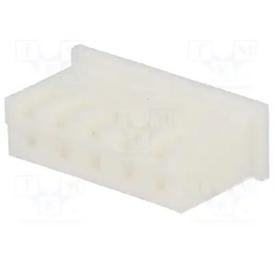 5-pin mini 2.5mm juhtme pesa korpus, valge