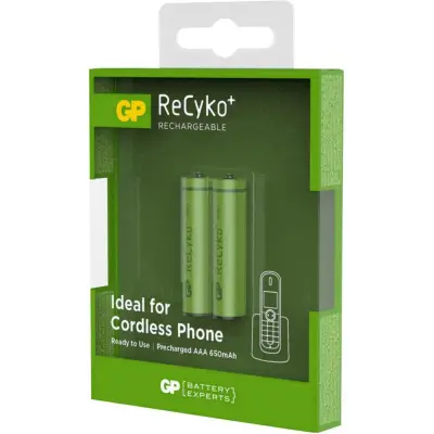 Аккумуляторы 2шт Ni-Mh AAA R3 1.2V 650mAh GP ReCyko+