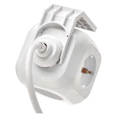 Pikendusjuhe kuubik 4 pesa+2xUSB 2.1A 1.9m 3g1 valge