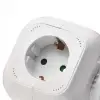 Pikendusjuhe kuubik 4 pesa+2xUSB 2.1A 1.9m 3g1 valge