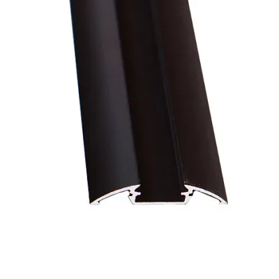 Profiil P4 1m lame led ribadele anodeeritud Must matt