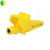 Krokodill isoleeritud 5004 4mm 20A CATIII Kollane/roheline