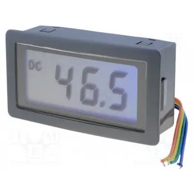 LCD panel voltmeeter 20V blue lighting