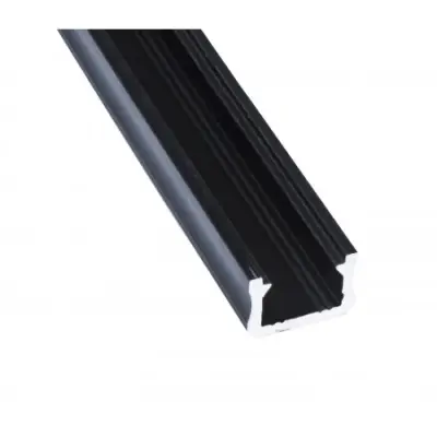 Profiil NTB X 2.02m pindmine 8mm LED ribadele anodeeritud Must