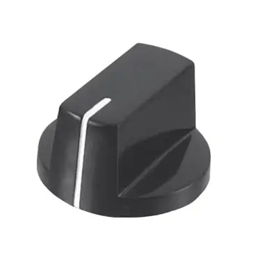 Potentiometer handle cover 26mm Black 6.35mm