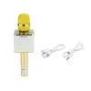 Karaoke mikrofon kuldne 2*3W 2600mAh akuga USB