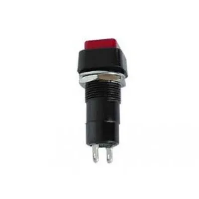 Nupp ON-(OFF) 250V 1A 12mm Punane