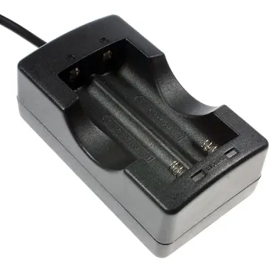 2x18650 Li-Ion aku laadija 100-240V 4.2V 1A