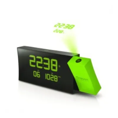 Oregon Projection clock tempo inside/outside, FM, Green