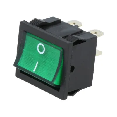 Klahvlüliti 2*ON-OFF 250V 6A Roheline
